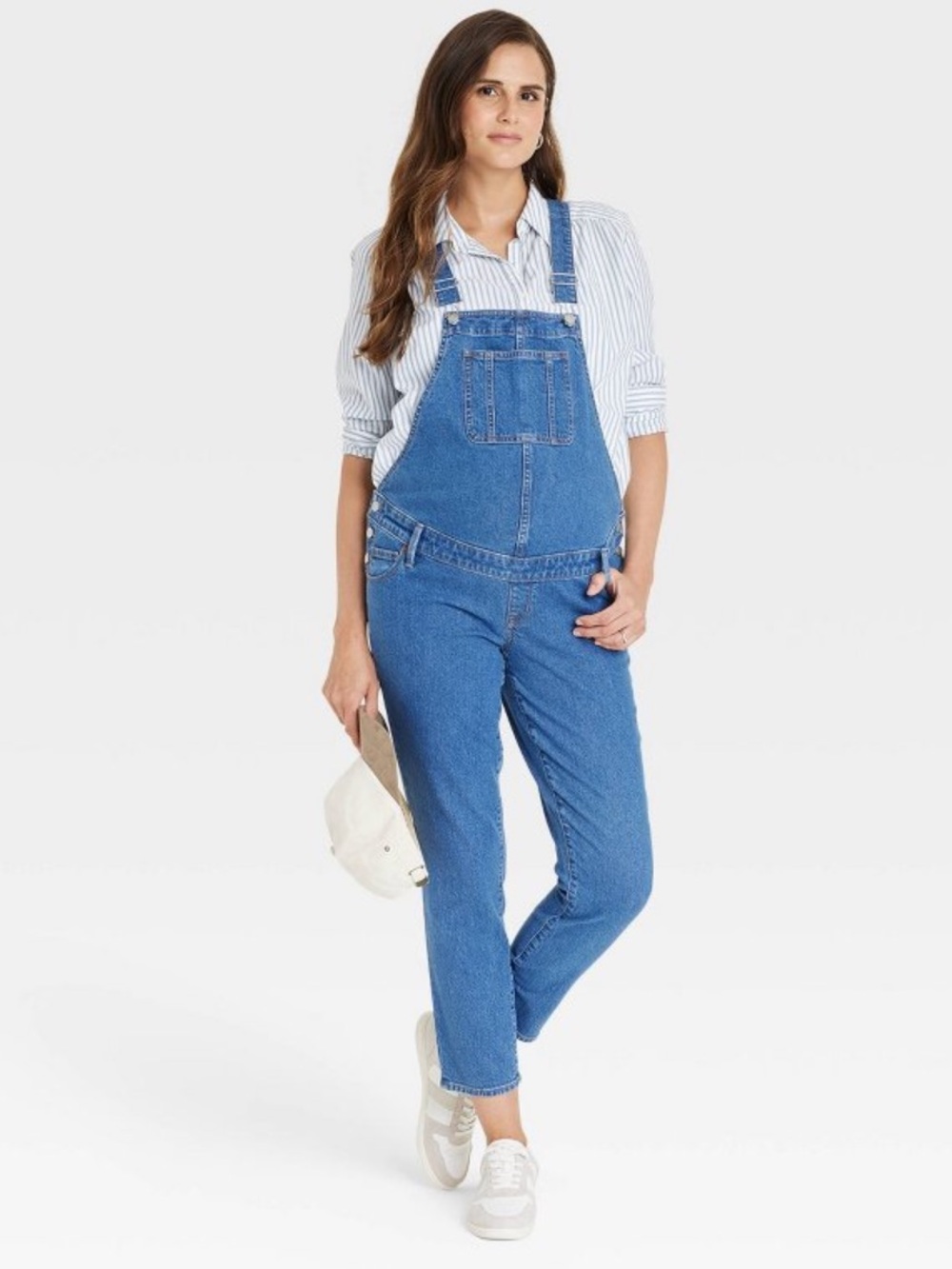 Isabel Maternity by Ingrid & Isabel Blue Denim Overalls